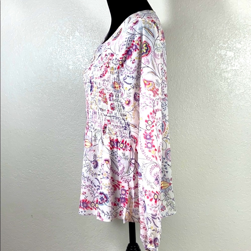 NWT [ROSE+OLIVE] Floral Pheasant Top - Picture 5 of 9